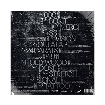 Vinyle mixtape BÂTARDE SENSIBLE